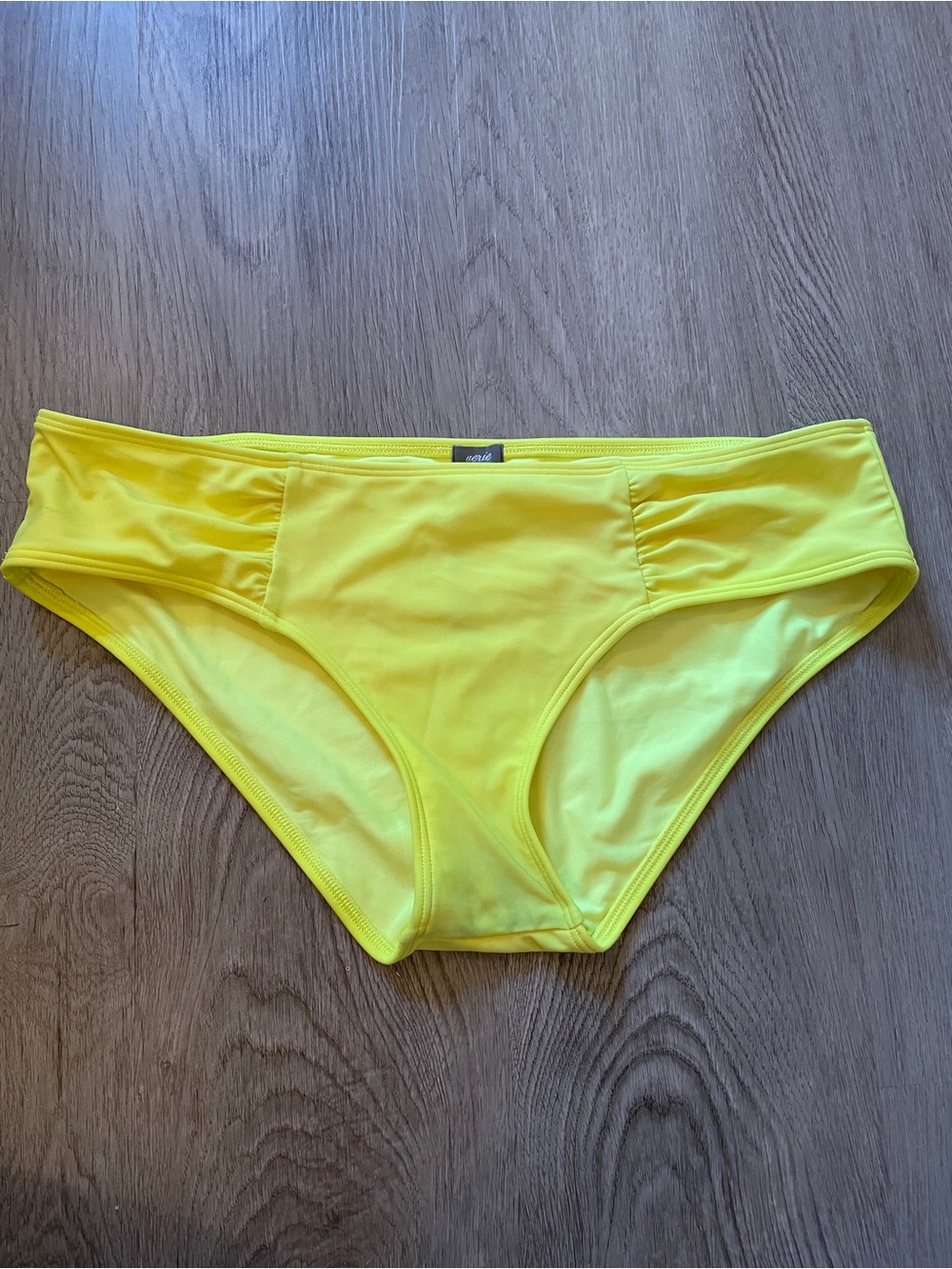 aerie Bright Yellow Bikini Bottom - Mid Rise hipster fuller coverage